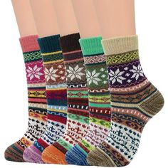 Zando Warm Wool Socks for Women Winter Vintage Knit Socks Comfort Casual Cotton Crew Socks Stocking Gifts for Women. Notice: 1.Our women winter warm socks are made of 35% wool,29% cotton and 36% polyester. The women wool socks are very soft.Keeping your feet warm and healthy during cold weather is important to your health,which is why we need soft,thick warm socks. 2.Hand wash,Do not machine wash or tumble dry. 6.Color differences allowed for light effects. About US: Zando will always stick to t Womens Wool Socks, Knit Boot Socks, Thermal Socks, Merino Wool Socks, Hiking Socks, Stocking Gifts, Knit Boots, Cozy Socks, Winter Socks