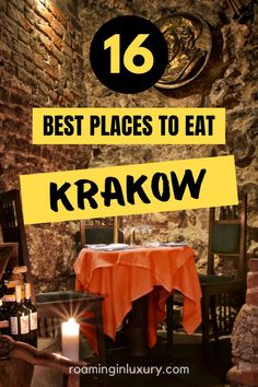 list of the best places to eat in krakow Krakow Poland Food, City Break Outfit Summer, Krakow Food, Krakow Poland Travel, Krakow Poland