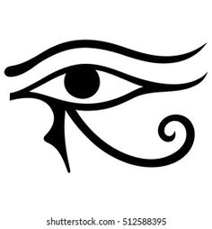 the eye of horus, an ancient egyptian symbol for protection against evil spirits and demons