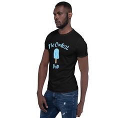 Stay cool and comfortable in this Essential Crew Neck T-Shirt - Coolest Pop! This budget-friendly tee is made from 100% ring-spun cotton, making it suitable for dads of all ages. Plus, dads everywhere will love this fashionable and practical Father's Day gift! With an eye-catching graphic of an ice blue popsicle with the words "The Coolest Pop", it's sure to be a hit! Tshirt Photography, Organ Donor, Organ Transplant, Cooler Style, Organ Donation, Cool Pops, E Mc2, Great T Shirts, Unisex Tshirt