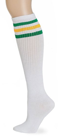 PRICES MAY VARY. Fit Shoe Size: Mens 6-12 Womens 7-13 Knee high length and triple stripes Approximate leg length is 15" (38cm) Soft knit material,ribbed upper 1 Pair in each package Leotruny Classic Triple Stripes Knee High Tube Socks White Stretch Ribbed Knee-high Socks, Classic White Knee-high Socks, Tune Squad Costume, 70s Clothes, Tall Socks, Thigh High Socks, Clothes For Men, Cute Socks, Tube Socks