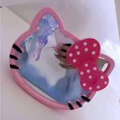 New / Unused Hello Kitty Vanity Mirror Hello Kitty Vanity, Hello Kitty Decor, Cute Hello Kitty, Mirror Color, Vanity Makeup, Makeup Brush Holder, Future Apartment, Makeup Brush Holders, Brush Holder