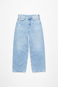 Acne Studios - Loose fit jeans - 1981F - Light blue Baggy Fit Jeans, Light Blue Pants, Willow Smith, Suit Jacket Dress, Jeans Collection, Light Jeans, Denim T Shirt, Fits Clothes, Loose Fit Jeans