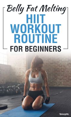 Belly Fat Melting HIIT Workout Routine For Beginners! Workout Routine For Beginners, Hiit Workout Routine, Summer Bod, Workout Time, Workout Routines For Beginners, Fitness Goal, Training Workouts