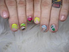 Rick and Morty Nail art #manicure #maniart #gelart #rickandmortynails #characterart #characterpainting #rickandmortynailart #gelnails #gelmani #nailart #2022nailtrends #menwithnails #menwithnailart #gaypride #picklerick #morty #rick #mattenais #handpaintednailart #handpaintednails Rick And Morty Nail Art, Gel Mani, Painted Nail Art, Gel Art, Rick And Morty, Gel Nails, Character Art, Manicure