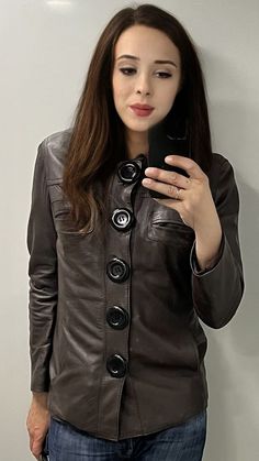 Leather Dress Women, Button Fashion, Women Blouses Fashion, Woman Dress, Summer Fashion Dresses, Women Blouses, Blazer Buttons, Leather Dress