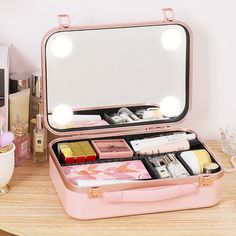 Treat yourself with the Makeup Vanity Case Niceland ™, with its integrated LED touch mirror, Perfect for punctual or permanent use for all your trips.


FUNCTIONAL : Easy to take And necessary to accompany your luggage during your trips.


Practical: He Allows you to have the place you need to store your beauty and cosmetics products, and thus have in all circumstances all your essential products of hygiene for the body, and travel with confidence!


Versatile: he can also serve as hand baggage, Skin Care Travel, Makeup Vanity Case, Hand Baggage, Leather Makeup Bag, Favorite Makeup Products, Toiletry Kit, Vanity Case, Healthy Environment, Adjustable Lighting