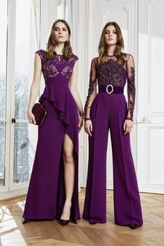 Zuhair Murad Dresses, Zuhair Murad Haute Couture, Catherine Zeta Jones, Jessica Chastain, Priyanka Chopra, Purple Fashion, Fashion Show Collection