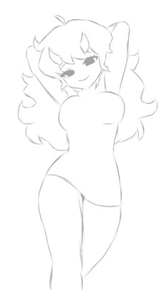 Art To Trace Over, Big Hair Drawing, Free Gacha Body Sheet, Doll Base Drawing, Kawaii Poses Drawing Reference, Chibi Base Pose, Anime Poses Female Base, Seductive Pose Drawing Base, Gacha Reference Poses