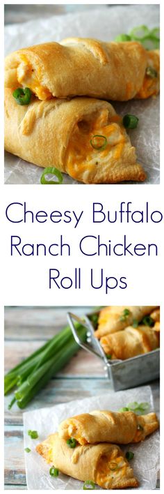 cheesy buffalo ranch chicken roll ups are an easy appetizer that is ready in under 30 minutes