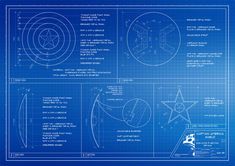 the blueprint design for an aircraft