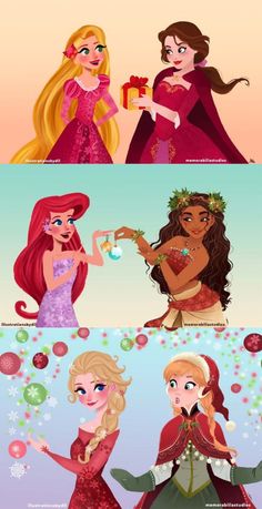 disney princesses in different stages of their life