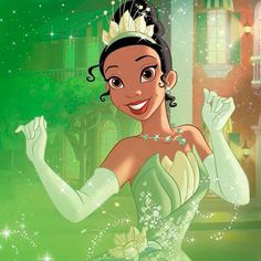 the princess and the frog from disney's animated movie