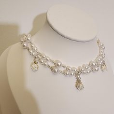 Handmade With Love Layered Pearl Necklace, Wedding Necklaces, Pearl Rose, Rose Necklace, Fancy Jewellery, Wedding Jewellery Necklace, Handmade With Love, Wedding Necklace, Gift Registry