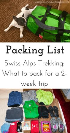 the packing list for swiss alps trekking and what to pack for 2 - week trip