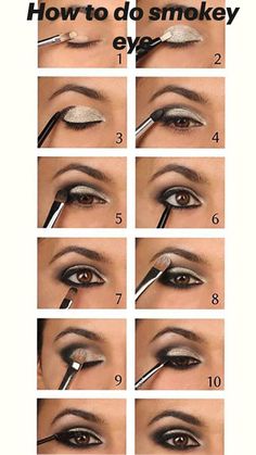 Smokey Eyes Tutorial, Smokey Eye Makeup Look, Make Up Foundation, Smokey Eye Tutorial, Smokey Eye Makeup Tutorial, Makeup Tutorial Eyeshadow