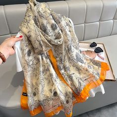 180*140cm Luxury Brand Summer Female Pareo Beach Scarf Women Sunscreen Outdoor Shawl Wrap Chiffon Luxury Couple, Beach Scarf, Instant Hijab, Spain Fashion, Floral Shawl, Scarf Material, Hijab Scarf, Printed Silk Scarf, Patterned Scarves