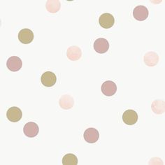 pink and gold polka dot wallpaper with white background