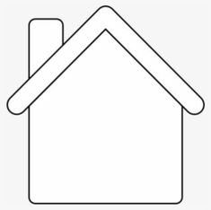 the outline of a house on a white background