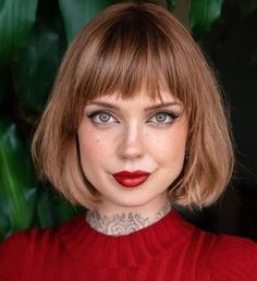 Long Bob With Bangs, Bangs Ideas, Trendy Bob Hairstyles, Textured Bangs, Choppy Bob Haircuts, Bob Hairstyles With Bangs, Vintage Bob, Polished Hair