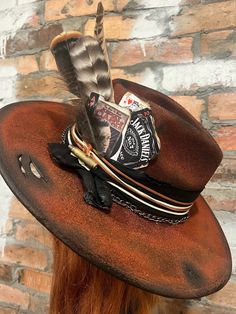 Cash Custom Burned Hat. - Etsy Bar Booth, Burned Hats, Booth Setup, Cowboy Hat Styles, Hat Burning, Swag Hats, Hat Bar, Mens Hats Fashion