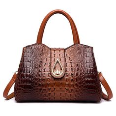 ShippingWorldwide?Express?Shipping Available Delivery time??7-15Days Fast Shipping Returns?Fast refund,?100% Money Back Guarantee. ? 30-day no-risk return policy Secure Payments?Via?CreditCard 100% brand new and high quality. ? Shape ?Casual Tote Handbags Type ?Totes Types of bags ?Handbags Crossbody bags Main Material ?PU Closure Type ?Zipper Hasp Hardness ?SOFT Exterior ?Silt Pocket Style ?Fashion Lining Material ?Polyester Occasion ?Versatile Gender ?WOMEN Pattern Type ?Alligator Number of Ha Alligator Handbags, Big Tote Bags, Sacs Design, Leather Handbags Women, Crocodile Pattern, Handbags Women, Beautiful Handbags, Genuine Leather Handbag, Crocodile Leather