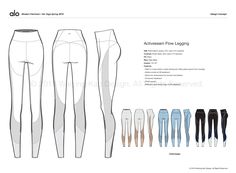 the front and back views of leggings for women with different types of legs