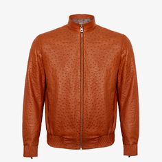 This wholecut ostrich leather zip-up jacket is an attractive addition to any wardrobe, tailored with simplicity and sophistication in mind. Wear the jacket with a pair of jeans and pair them with Reggenza sneakers. Zip design and zip details on sleeves will make it easier to combine with any outfit. With inner lining, it has two inside pockets with a zipper and the other one with the magnet. The Reggenza branding on the neck reminds you of your elegance. Whatever the event, the jacket will enhan Ostrich Leather Jacket, Crocodile Leather Shoes, Men Leather Jacket, Custom Leather Jackets, Zip Design, Ostrich Leather, Jacket Brands, Custom Products, Zip Up Jacket