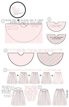 the pattern for this skirt is very easy to make