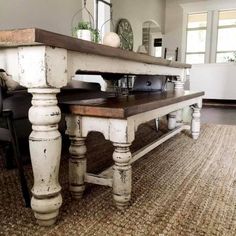 Stafford Custom Farm Table-Iron Accents Case In Stile Country, Rustic Farm Table, Farmhouse Dining Room Table, Farmhouse Kitchen Tables, Table Farmhouse, Dining Room Table Decor, Wild Honey, Rustic Dining Room, Farmhouse Dining Table