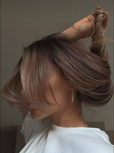 Hair Color To Ask For, Blended Light Brown Balayage, Rachel Autenrieth Hair, Mushroom Brown Curtain Bangs, Brunette With Mushroom Highlights, Brunette Balayage Hair Ashy Blonde, 2023 Hair Trends For Women Balayage, Hair Color Ideas For Brunettes Light Skin, Light Brown With Blonde Lowlights