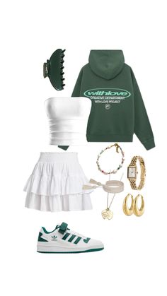 Green Adidas Forum Low Outfit #style #outfit #outfitideas #outfitinspiration #adidas Green Addidas Outfits Girl, Green Adidas Tops With Logo, Green Adidas Forum, Adidas Forum Mid Green, Adidas Forum Low White Green, Green Outfit, Fitness Inspo, Summer Outfits