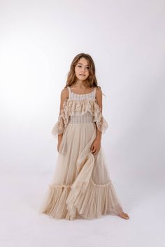 For perfect fit please add your girl's exact chest measurement and desired length from armpit down to the comment field during the order placement. Light Blue Tulle Dress, Boho Dress Formal, Stretch Crochet, Blue Tulle Dress, Boho Flower Girl, Junior Bridesmaids, Bridesmaid Dresses Boho, Crochet Baby Dress Pattern, Tulle Flower Girl