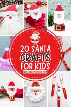 Fun and easy Santa crafts for kids of all ages, using materials like popsicle sticks, paper, toilet paper rolls, and paint, perfect for school or home holiday activities. Santa Crafts For Kids, Santa Kids Crafts, Santa Claus Crafts, Fun Christmas Activities, Christmas Crafts For Toddlers, Santa Crafts, Preschool Christmas Crafts, Christmas Crafts For Kids To Make, Christmas Activity