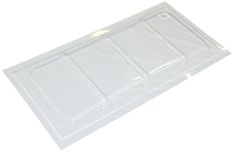 a clear plastic tray with four compartments