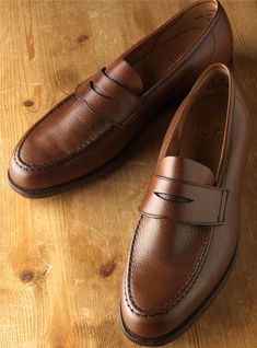 The Harvard Loafer in Tan Pebble Grain - The Ben Silver Collection Black Brown Wedding, Ben Silver, Oxford Shoes For Men, Gents Shoes, Boots Outfit Men, Shoes Formal, Black Men Fashion Swag, Gentleman Shoes, Brown Wedding