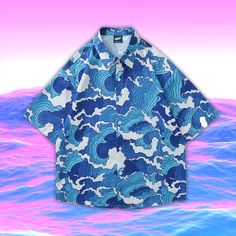 Home · OCEAN KAWAII · Online Store Powered by Storenvy Blue Long Sleeve Hawaiian Shirt, Blue Printed Shirt For Streetwear, Blue Relaxed Fit Shirt For Beach, Blue Hawaiian Long Sleeve Tops, Blue Long Sleeve Hawaiian Top, Blue Printed Summer Hawaiian Shirt, Blue Hawaiian Relaxed Fit Tops, Blue Hawaiian Tops With Relaxed Fit, Blue Printed Hawaiian Shirt For Summer