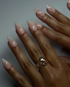 Almond Nail White Design, Chic Vacation Nails, Nude Vacation Nails, Easy Vacation Nails, Winter Beach Vacation Nails, Neutral Almond Acrylic Nails, Summer French Nails 2024, June Nails Ideas 2024 Almond, Summer Nails Designs 2024