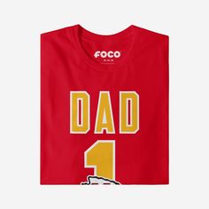 He’s not just your dad, he’s the best one around! A dad as amazing as yours deserves a shirt that shows off his favorite team. Make sure everyone knows how great of a dad and fan he is with this Kansas City Chiefs #1 Dad T-Shirt. This top features a design that showcases your all-important team colors and a bold team logo display across the chest, meaning this t-shirt will prove your unmatched dedication to the Kansas City Chiefs when you’re at the game or watching at home with your #1 family. I