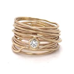 WRAP RING, 0.2CT Natural Diamond, Solid 14k Yellow Gold ring, Handmade one-of-a-kind ring, Gold Wrapped Ring, Gold Twist Ring, Wide Band Ring "Jewelry Material: Yellow Gold 14k  (the gold has been tested by a professional) Total Carat Weight: 0.2 ct (Approx.) Total Metal Weight: 10.25g Size:  10.5 US Grading Results: Stone Type: Diamond  Shape: Round Carat:0.2 ct (Approx.), Stones quantity: 1 Color: F Clarity: VS    Condition:NEW  Feel free to contact us for inquiries and consultation and specia Gold Chunky Ring, Bezel Diamond Ring, Bezel Diamond Rings, Diamond Wrap Ring, Gold Wrap Ring, Wire Wrap Ring, Ring Wrap, Birthday Gift For Mom, Chunky Ring