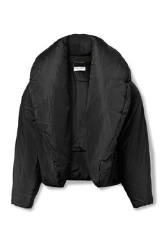 Shop SAINT LAURENT Padded silk-taffeta jacket, Explore the latest SAINT LAURENT women's collection today on NET A PORTER Elegant Nylon Outerwear For Work, Luxury Silk Winter Outerwear, Black Silk Outerwear For Fall, Elegant Long Sleeve Puffer Outerwear, Elegant Long Sleeve Puffer Jacket, Girl Wishlist, Sheer Midi Skirt, Luxury Fashion Brands, Rugby Fashion