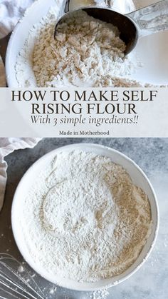 how to make self rising flour with 3 simple ingredients