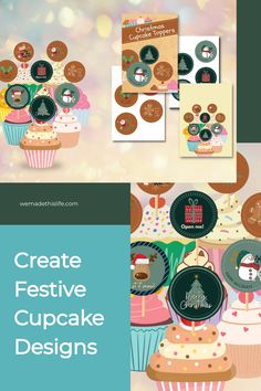 Create festive cupcake designs with Christmas-themed toppers. Christmas Cupcake Toppers, Advent Calendar Activities, Easter Bunny Colouring, Calendar Activities, Printable Advent Calendar, Christmas Savings, Bunny Coloring Pages, Creative Cupcakes, Easter Printables Free