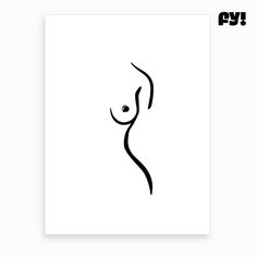 a black and white drawing of a woman's breast with the word, i love you