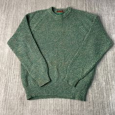 Vintage 90s Oakton Limited Basic Blank Essential Ribbed Texture Casual Preppy Green Knit Sweater Large Mens Condition: Fair Used Condition = Has stains on the arm sleeve plus on the front of the sweater due to wear and age. Measurements: Please see photos above for all measurements IF YOU BUY TWO OR MORE ITEMS USE THE CODE BUNDLE @ CHECK TO SAVE 20% WE SHIP WITHIN 24 HOURS AFTER PURCHASE! Please be aware that we do not offer free returns!! The Buyer is responsible for the cost of the return label.  Follow us on TikTok & Instagram @findsnostalgic and tag us in your finds Vintage Green Knit Sweater, Preppy Green, Green Knit Sweater, Ribbed Texture, Arm Sleeve, Saint Paul, Knit Sweater, Sweater Outfits, Vintage 90s