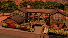 Sims 4 Winery, Sims 4 Chestnut Ridge, Sims Restaurant, Sims Lots, Sims 4 Restaurant, Sims Challenge