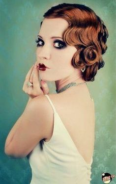 Burlesque Hairstyles, Wedding Upstyles, Flapper Girls, Finger Wave Hair, Vintage Curls, 1920s Hair, Hair Upstyles