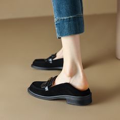 Loafers Shoes, Heeled Loafers, Loafer Shoes, Flat Shoes Women, Block Heels, Rubber Sole, Shoes Flats, Heel Height