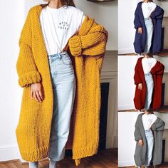 Find ideas๏ฟฝand inspiration for 2021 Autumn and Winter New Women's Cardigan Knitted Mid-length Coat Sweater, Women's Coats, Jackets & Vests Suede Jacket Outfit, Long Cardigan Outfit, Cardigan Knitted, Trendy Fall Outfits, Winter Cardigan, Cardigan Outfits, Open Knit Cardigan, Long Sweaters Cardigan, Knitting Women Sweater