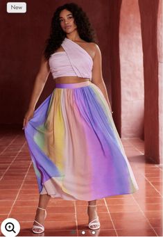 Rainbow maxi skirt, new for fall 2023 plus sized women’s fashion Fitted Purple Maxi Skirt For Summer, Fitted Multicolor Maxi Skirt For Spring, Spring Chiffon Fitted Maxi Skirt, Spring Fitted Chiffon Maxi Skirt, Fitted Chiffon Maxi Skirt For Spring, Flowy Maxi Skirt, Skirts Flowy, Rainbow Skirt, Flowy Maxi Skirts